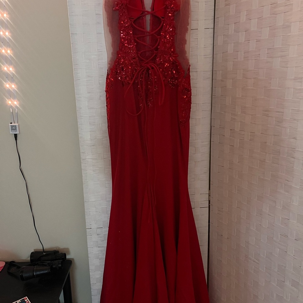 Stunning Scarlet Prom Dress - Picture 3 of 6